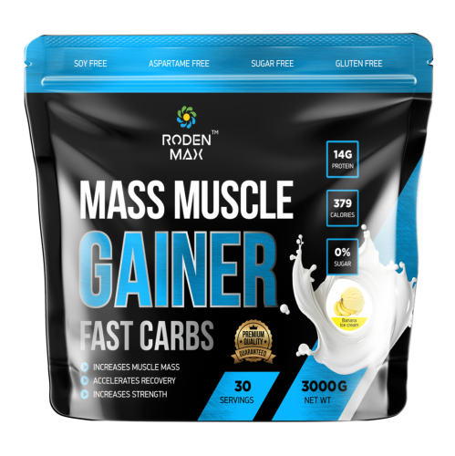 Roden Max Mass Muscle Gainer 3000 g Banana